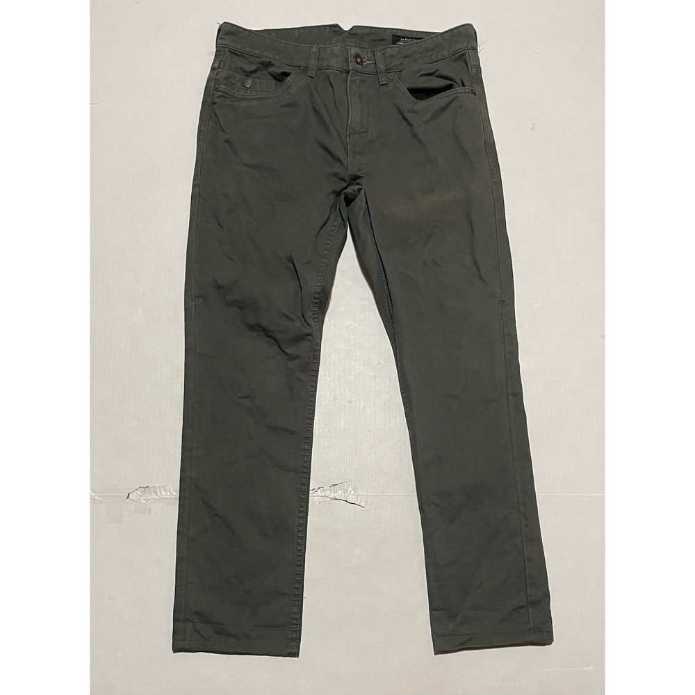 Roark Revival Pants Mens 32 X 28.5 Stretch Performance Green Slim Straight